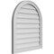 Ekena Millwork Round Top Surface Mount PVC Gable Vent w/ 2"W x 1-1/2"P Brickmould Frame, 26"W x 30"H GVPRT26X3002SN - alternate 3